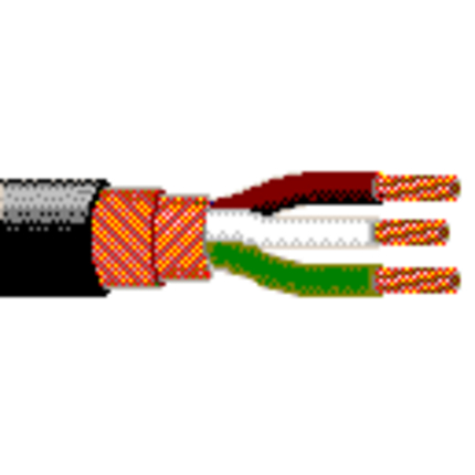 24 AWG, Multi-conductor Electronic Cable, 3 Conductor, Black