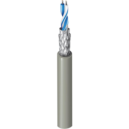 24 AWG, Multi-conductor Electronic Cable, 2 Conductor, Unshielded, Gray