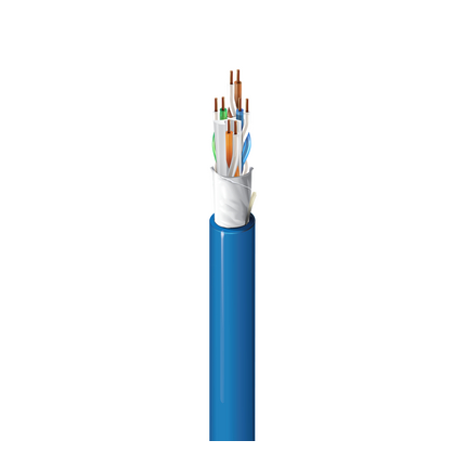 Product image for BELDEN 10GXS13D15A1000 CAT6A BLU U/UTP CMP RIB 625MHZ (OD .265)