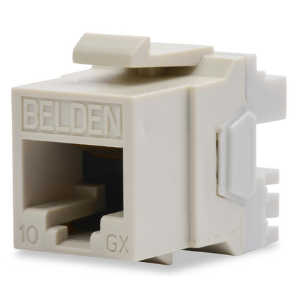 Product image for BELDEN AX102282 CAT6A WHITE JACK