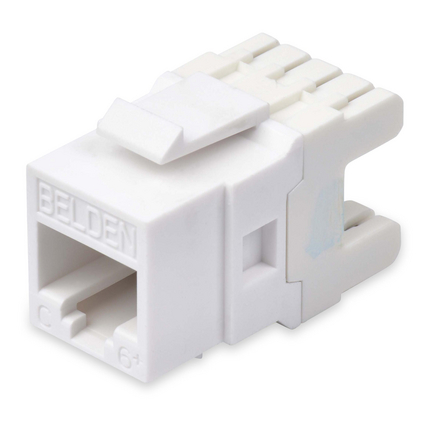 Product image for BELDEN AX104192 CAT6 GREEN KEYCONNECT MODULAR JACK
