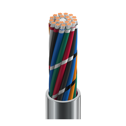 22 AWG, Multi-conductor Electronic Cable, 20 Conductor, Unshielded, GrayClassics Low-Temp