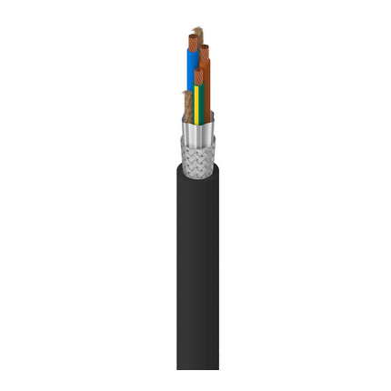 SVT Portable Cord, 18 AWG, 42 Strand, 3C, PVC, Black