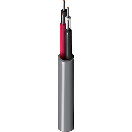 22 AWG, Multi-conductor Electronic Cable, 2 Conductor, Unshielded, RedClassics High-Temp