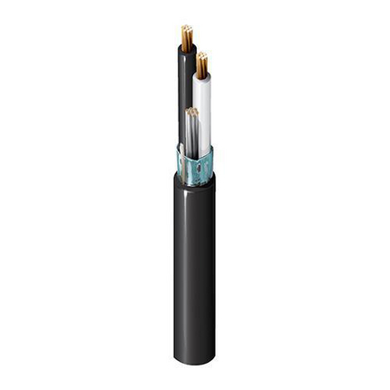 Tray Cable, 18 AWG, 8 Conductor, Aluminum Foil/Polyester Tape, Black