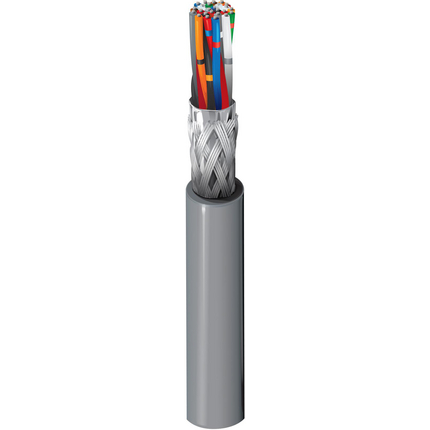 28 AWG, Multi-pair Electronic Cable, 24 Conductor, Unshielded, Gray8142