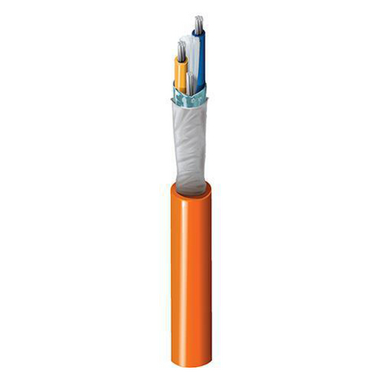 18 AWG, Multi-conductor Electronic Cable, 4 Conductor, Aluminum foil/polyester tape, Light blue1327A