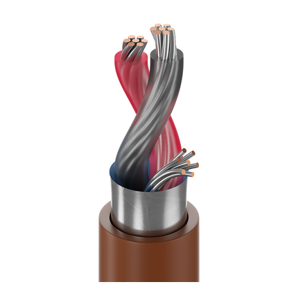22 AWG, Multi-conductor Electronic Cable, 2 Conductor, Gray9451P