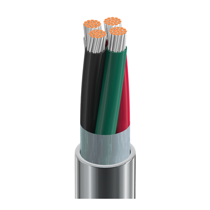 18 AWG, Multi-conductor Electronic Cable, 4 Conductor, Unshielded, GrayClassics Low-Temp