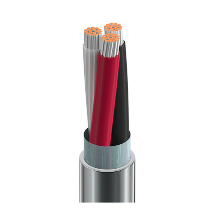 18 AWG Multi-Conductor Electronic Cable, 3 Conductor, Shielded, Chrome, 8770