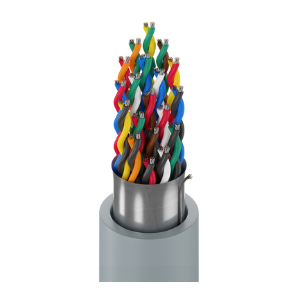 24 AWG, Multi-pair Electronic Cable, 38 Conductor, Unshielded, Gray9519
