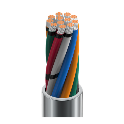 18 AWG, Multi-conductor Electronic Cable, 12 Conductor, Unshielded, GrayClassics Low-Temp