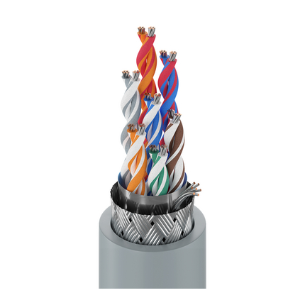 24 AWG, Multi-pair Electronic Cable, 14 Conductor, Unshielded, Gray8107