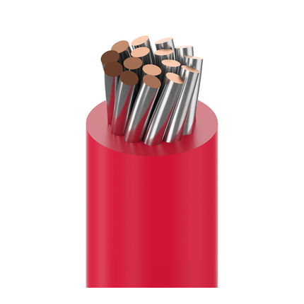18 AWG, UL 1007 Lead Wire, 16 Strand, 105C, 300V, Tinned copper, PVC, Violet, 9918