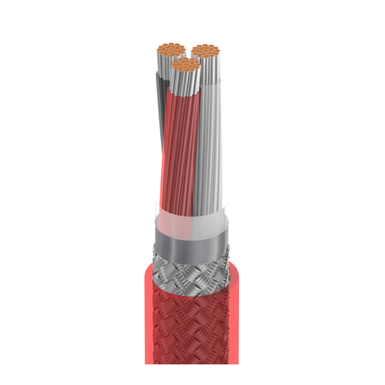 16 AWG, Multi-conductor Electronic Cable, 3 Conductor, Unshielded, RedClassics High-Temp