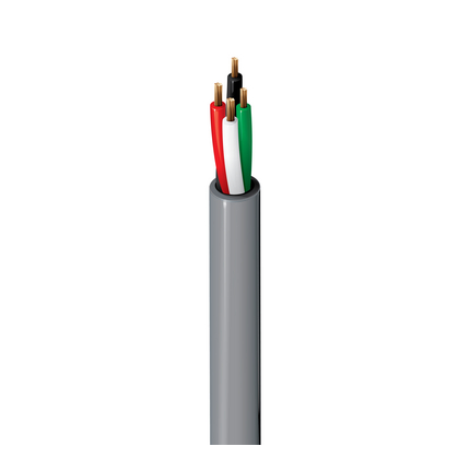 14 AWG Multi-Conductor Electronic Cable, 4 Conductor, Unshielded, Black, 1310A