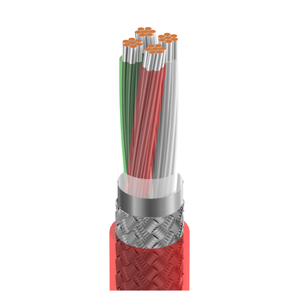 20 AWG, Multi-conductor Electronic Cable, 4 Conductor, Unshielded, Red83604