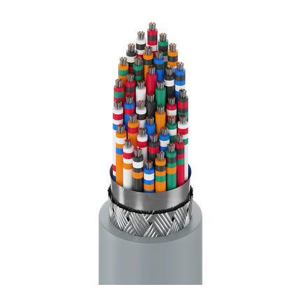 22 AWG, Multi-conductor Electronic Cable, 37 Conductor, Unshielded, Gray9949