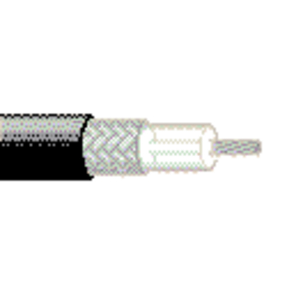 M17/157 Coaxial Cable 22 AWG, Stranded, 50 OHMS, Black