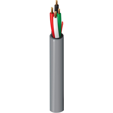 22 AWG, Multi-conductor Electronic Cable, 4 Conductor, Unshielded, Gray5502UE