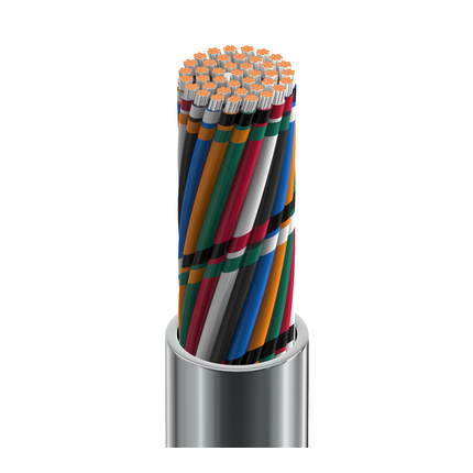 22 AWG, Multi-conductor Electronic Cable, 40 Conductor, Unshielded, GrayClassics Low-Temp