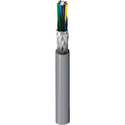 28 AWG, Multi-pair Electronic Cable, 10 Conductor, Unshielded, Gray9807