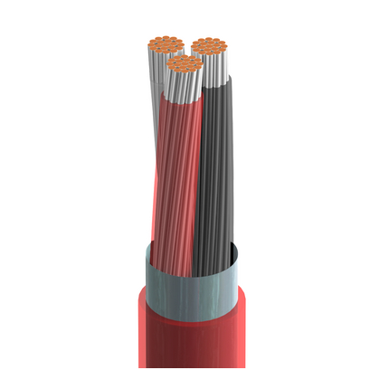 18 AWG, Multi-conductor Electronic Cable, 3 Conductor, Unshielded, RedClassics High-Temp