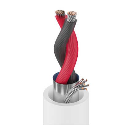 18 AWG, Multi-conductor Electronic Cable, 2 Conductor, Unshielded, Natural82760