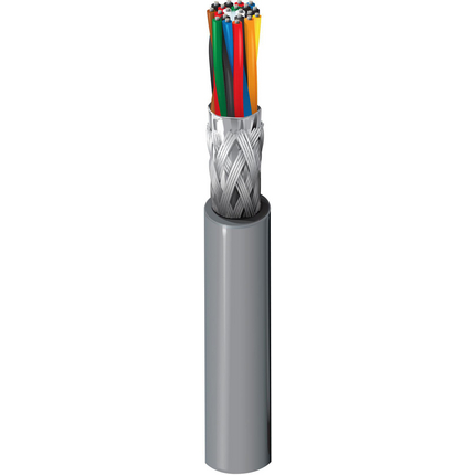 24 AWG, Multi-pair Electronic Cable, 20 Conductor, Unshielded, Gray8340