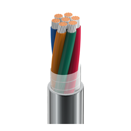 16 AWG, Multi-conductor Electronic Cable, 7 Conductor, Unshielded, GrayClassics Low-Temp