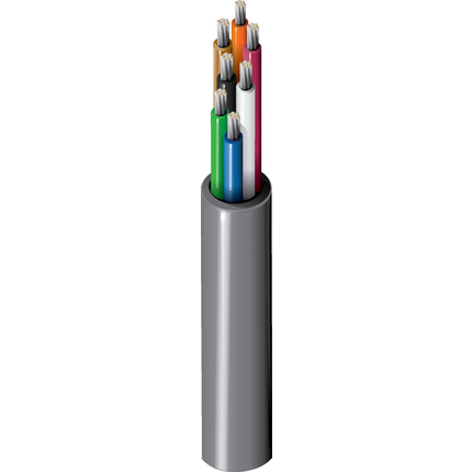 18 AWG, Multi-conductor Electronic Cable, 7 Conductor, Unshielded, GrayClassics Low-Temp