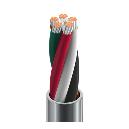 20 AWG, Multi-conductor Electronic Cable, 5 Conductor, Unshielded, Gray9445