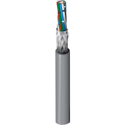 24 AWG, Multi-conductor Electronic Cable, 15 Conductor, Unshielded, Gray9936