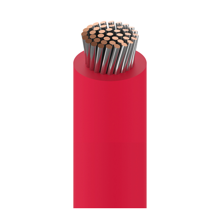14 AWG, UL 3191 Lead Wire, 41 Strand, 105C, 600V, Tinned copper, CSPE, Black, 34414