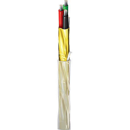 20 AWG, Multi-conductor Electronic Cable, 2 Conductor, Unshielded, ClearClassics High-Temp