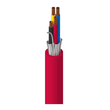 16 AWG, Multi-conductor Electronic Cable, 4 Conductor, Unshielded, Red9579