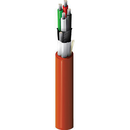 22 AWG, Multi-conductor Electronic Cable, 4 Conductor, Unshielded, RedClassics High-Temp