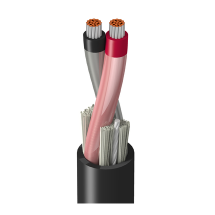 Tray Cable, 18 AWG, 2 Conductor, Unshielded, Black