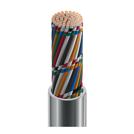 22 AWG, Multi-conductor Electronic Cable, 50 Conductor, Unshielded, Gray9434