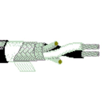 18 AWG, Multi-conductor Electronic Cable, 2 Conductor, Unshielded, Black8428