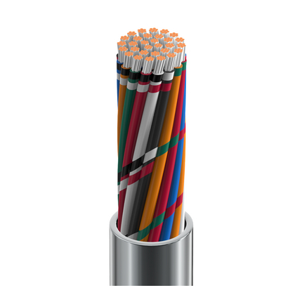 22 AWG, Multi-conductor Electronic Cable, 30 Conductor, Unshielded, GrayClassics Low-Temp