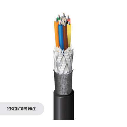 20 AWG, Multi-conductor Electronic Cable, 8 Conductor, Unshielded, Black8418