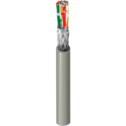 28 AWG, Multi-pair Electronic Cable, 18 Conductor, Unshielded, Gray9809