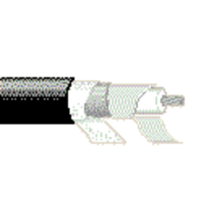 18 AWG, Multi-conductor Electronic Cable, 1 Conductor, Unshielded, Black