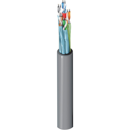 24 AWG, Multi-pair Electronic Cable, 10 Conductor, Aluminum foil/polyester tape, Gray89705