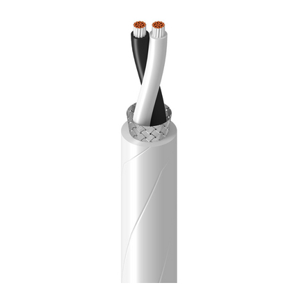 Type E Cable, 22 AWG, 2 Conductor, TFE Insulated, TFE Jacket, White