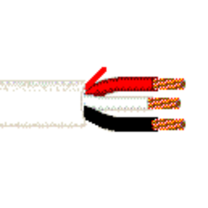 16 AWG, Multi-conductor Electronic Cable, 3 Conductor, Unshielded, Natural6201UE