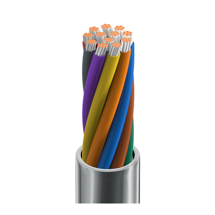 20 AWG, Multi-conductor Electronic Cable, 12 Conductor, Unshielded, GrayClassics Low-Temp