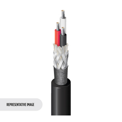 20 AWG, Multi-conductor Electronic Cable, 3 Conductor, Unshielded, Black8423