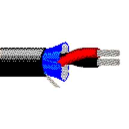 24 AWG, Multi-conductor Electronic Cable, 2 Conductor, Black1508A